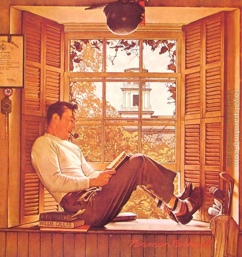 Norman Rockwell : Willie Gillis in College